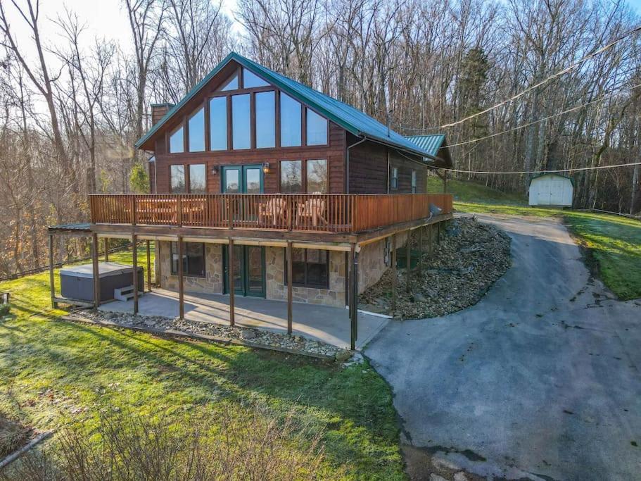 Dog Friendly! Views! Hot Tub! Close To Pf! Gsmnp 세비어빌 외부 사진